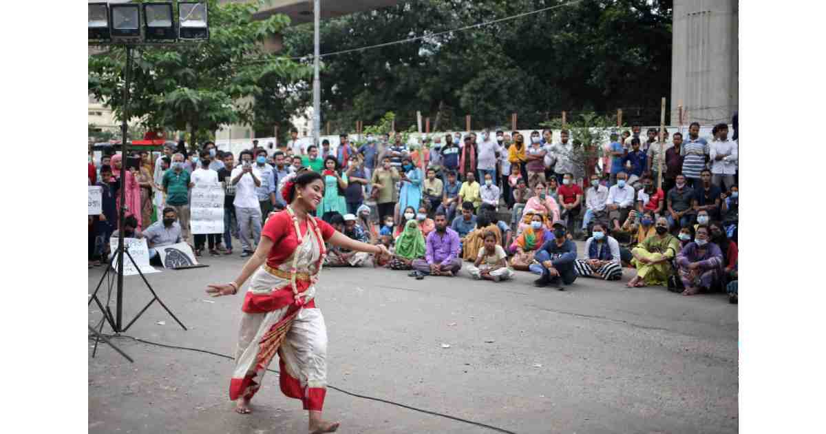 Save CRB: Cultural protest at Shahbagh in solidarity with Ctg residents